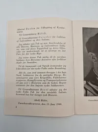 Originalt hæfte - Felttoget i Norge