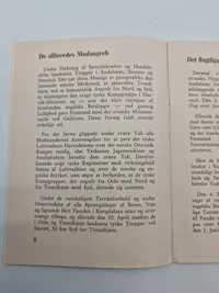 Originalt hæfte - Felttoget i Norge