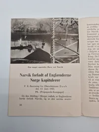 Originalt hæfte - Felttoget i Norge
