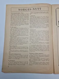 Originalt hæfte - Nytt fra Norge WW2