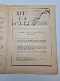 Originalt hæfte - Nytt fra Norge WW2