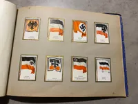 Danmarks flagserie - med massere af tyske flag. Originalt samlehæfte fra tiden