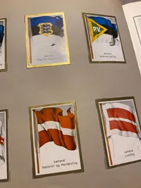 Danmarks flagserie - med massere af tyske flag. Originalt samlehæfte fra tiden
