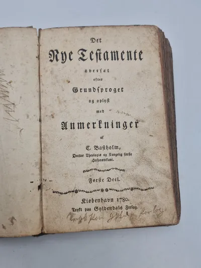 Det nye testamente fra 1780