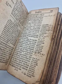 Original 1700 tals religiøs bog