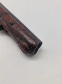 Original norsk flintepistol fremstillet af Anders Biørnstad. Skæftet er af birketræ - ca år 1780