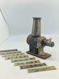 Original 1800 tals børnebillede fremviser