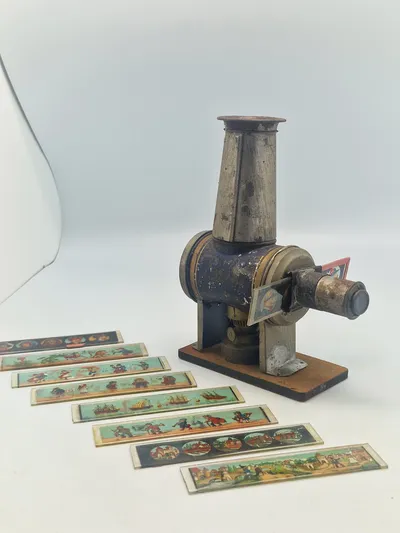 Original 1800 tals børnebillede fremviser