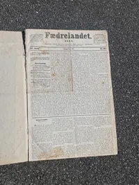 Originalt "Fædrelandet" fra 1864