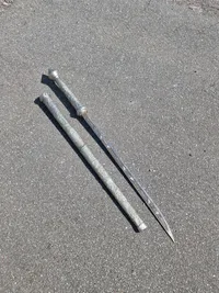 Original sølvmonteret Burmese dha sword