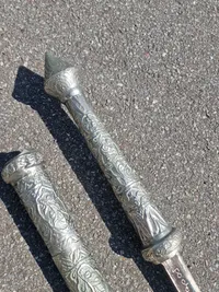 Original sølvmonteret Burmese dha sword