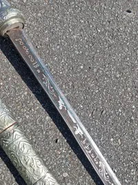 Original sølvmonteret Burmese dha sword