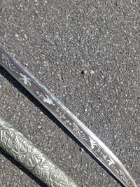 Original sølvmonteret Burmese dha sword