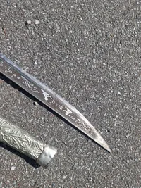 Original sølvmonteret Burmese dha sword