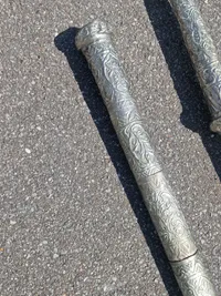 Original sølvmonteret Burmese dha sword