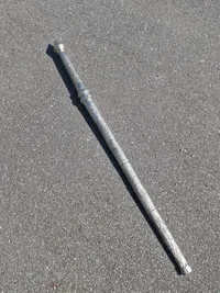Original sølvmonteret Burmese dha sword