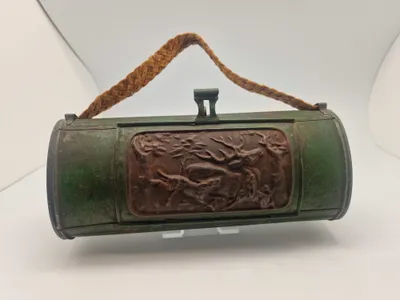 Originalt Botaniker Vasculum til indsamling af planteprøver - slut 1800 tallet