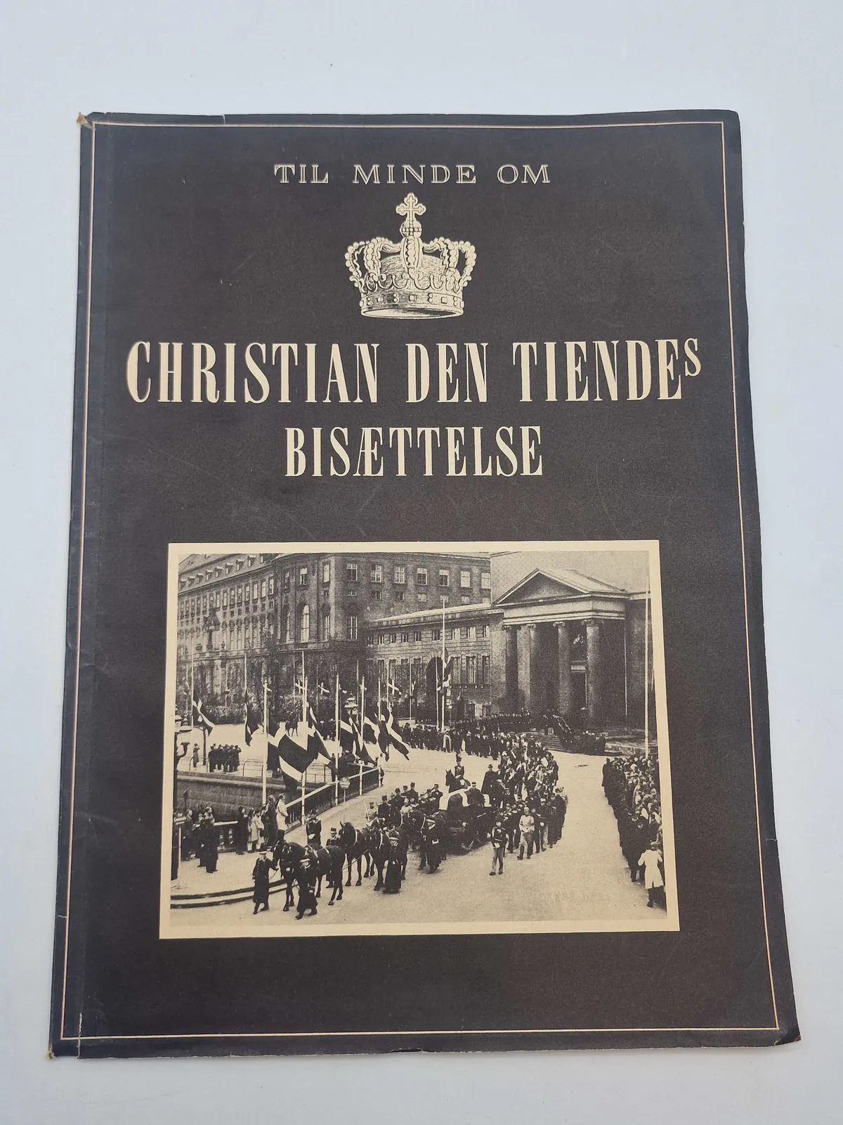 Originalt mindeblad fra Kong Christian X,s begravelse