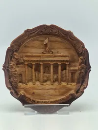 Resin plakette med motiv af Brandenburger Tor i Berlin