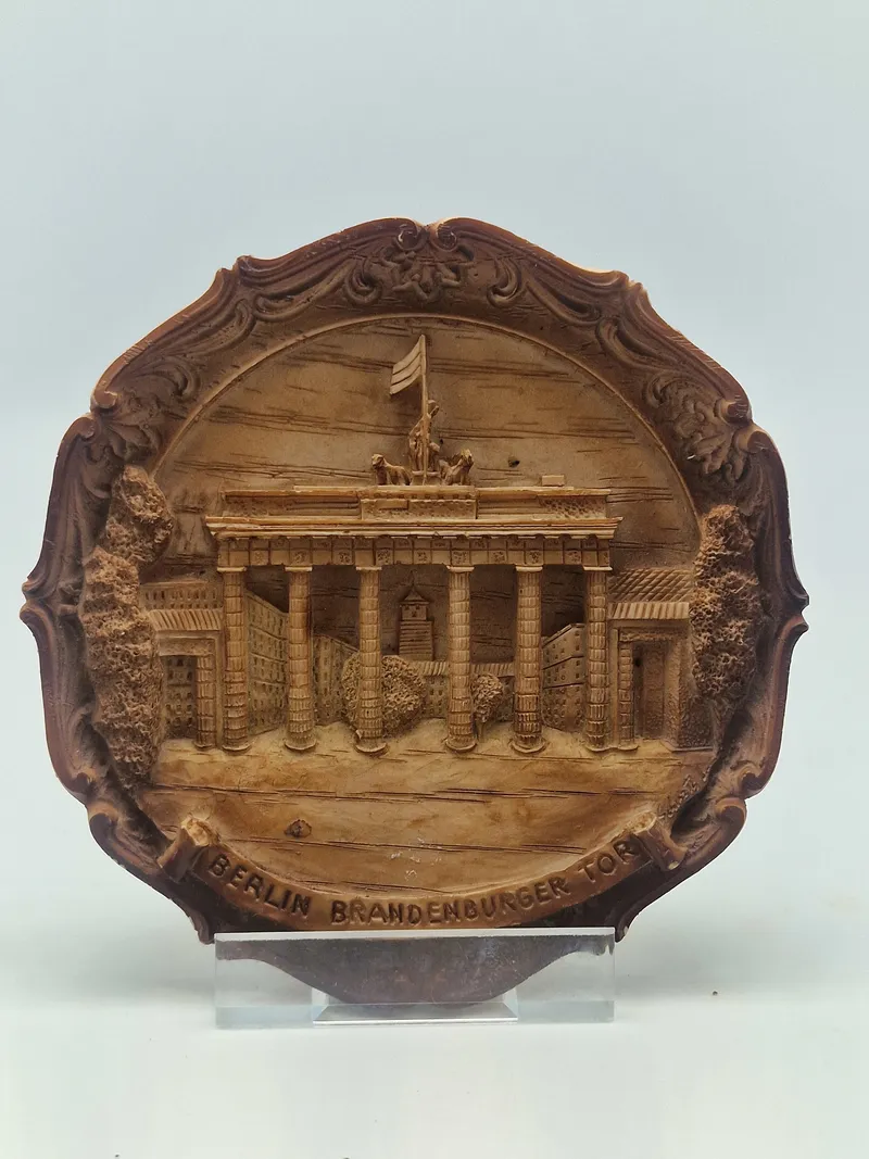 Resin plakette med motiv af Brandenburger Tor i Berlin