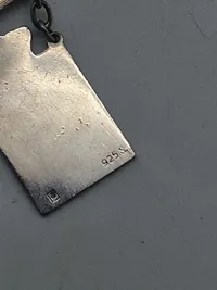Originalt Georg Jensen kongemærke af sterlingsølv (kvindeudgave)