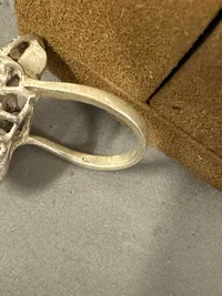 Original sterling sølvring med sten