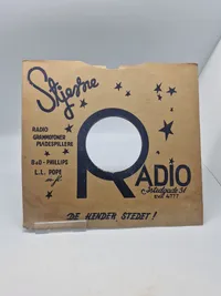 Originalt pladecover fra Stjerneradio som var tilholdssted for Holger Danske modstandsgruppen