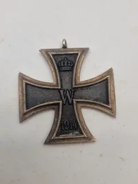 Originalt eisernes kreuz 2.kl samt prøjsisk skulderstrop - ww1