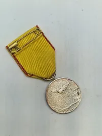 Original æresmedalje fra forsvarets brevdue flyvning “Sølv”