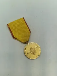 Original æresmedalje fra forsvarets brevdue flyvning “Guld”