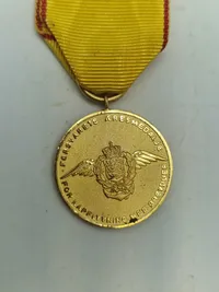 Original æresmedalje fra forsvarets brevdue flyvning “Guld”