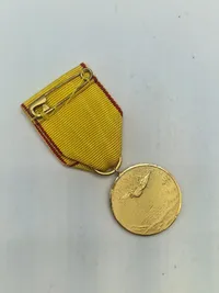 Original æresmedalje fra forsvarets brevdue flyvning “Guld”