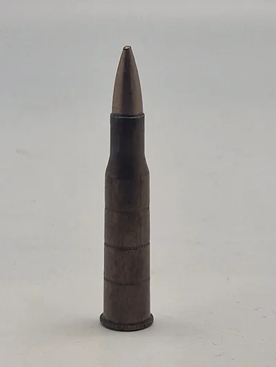 Original 8X58RD eksercerpatron for gevær 89 - HL stemplet for Hærens Laburatorium årgang 1928