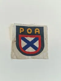 Originalt patch for russiske Østfolk frivillige i Wehrmacht - ww2