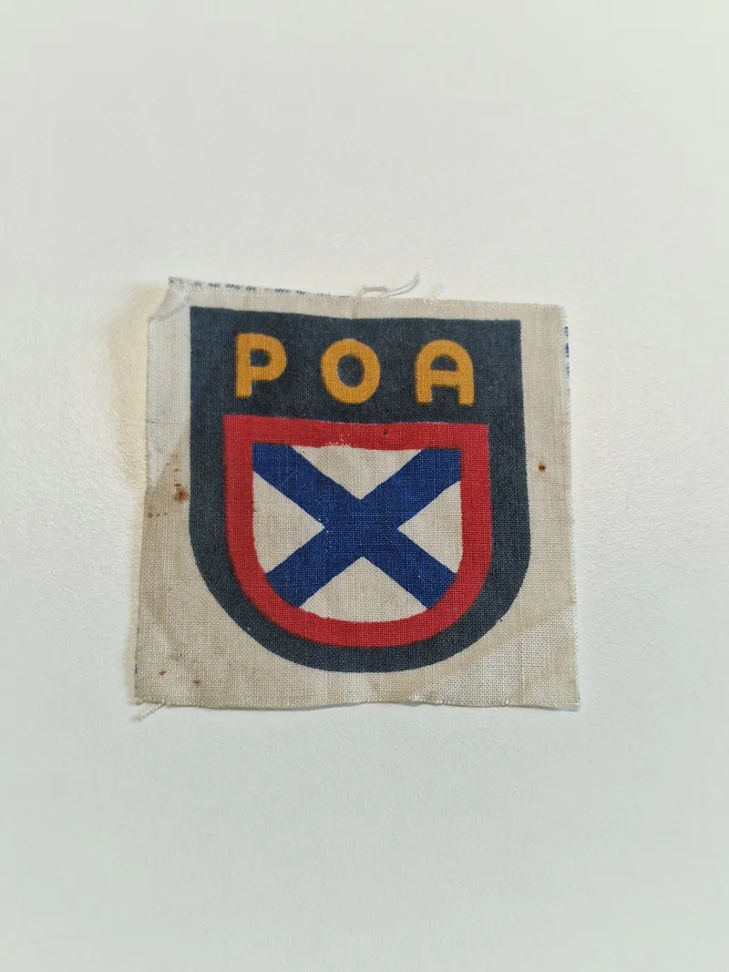 Originalt patch for russiske Østfolk frivillige i Wehrmacht - ww2