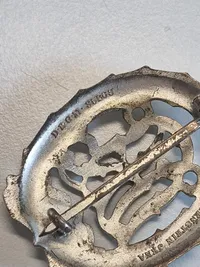 Originalt Deutsches Reichssportabzeichen (DRL) in silber - med fremstiller