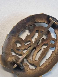 Originalt Deutsches Reichssportabzeichen (DRL) bronze med fremstiller