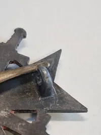 Originalt kriegsverdienstkreuz mit schwertern 1.kl 
Hersteller 4 (Steinhauer & Lück, Lüdenscheid)