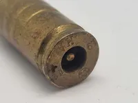 Original Dansk 9mm eksercerpatron M/1941, fremstillet i dk efter krigen af afskudte hylstre