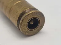 Original  Original Dansk 9mm eksercerpatron M/1941, fremstillet i dk efter krigen af afskudte hylstre (Lavet af engelsk hylster)