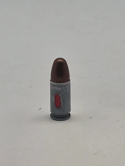 Original 9 mm eksercerpatron, engelsk fra 1972