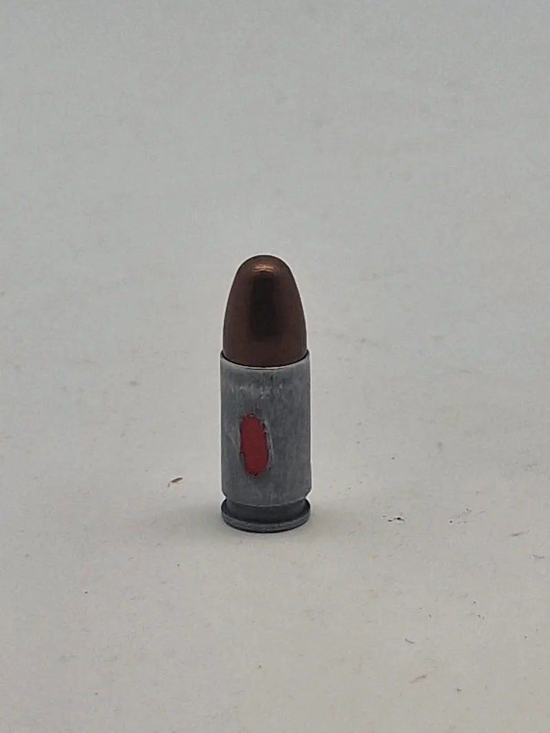 Original 9 mm eksercerpatron, engelsk fra 1972