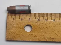 Original 9 mm eksercerpatron, engelsk fra 1972