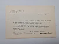 Original bog - Norgesfonden, med brev