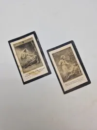 To originale tyske dødskort med fotos - ww1