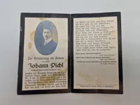 To originale tyske dødskort med fotos - ww1