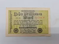 Samling originale ti millioner Mark sedler