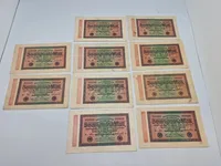Samling tyske 20000 Mark sedler - originale