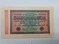 Samling tyske 20000 Mark sedler - originale