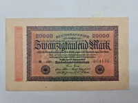 Samling tyske 20000 Mark sedler - originale
